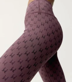 Born Living Yoga Leggings Monogram bordeaux Sale