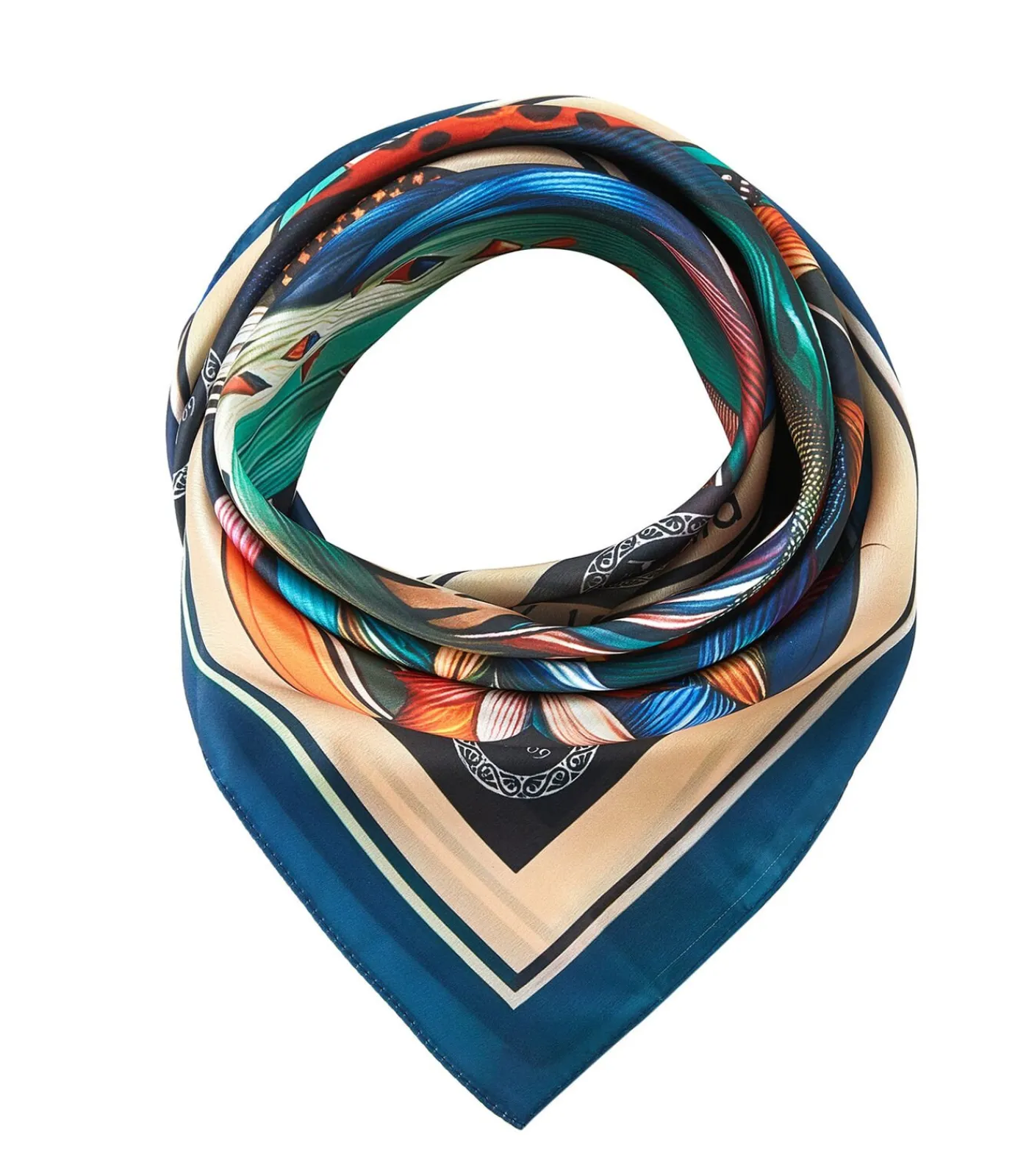 V1969 Leo Feather Zijden Vierkant multicolor Sale