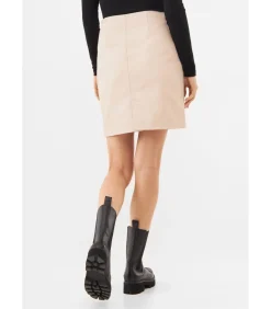 Bolongaro Trevor Leren Rok “MIDI” white Online
