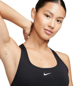Nike LIGHT SUPPORT - Sport Bh - Zwart black Hot