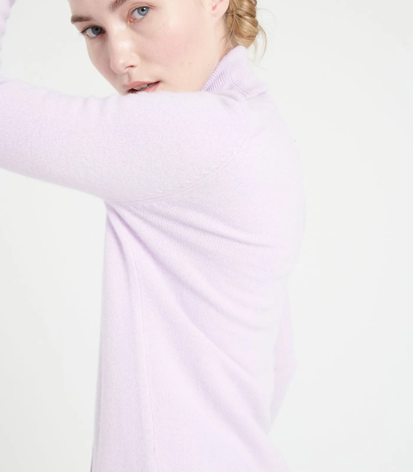 Studio Cashmere8 LILLY 7 V-hals vest - 100% kasjmier lilac Clearance