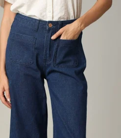 Deeluxe LILOO - Denimjeans met wijde pijpen en ritssluiting blueJeans Sale