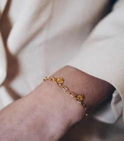 Monsieur Simone Léon Armband Goud Klavertjes gold Outlet