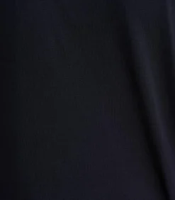 La Fée Maraboutée Losjes vallend zwart T-shirt met opschrift in biokatoen met korte mouwen black