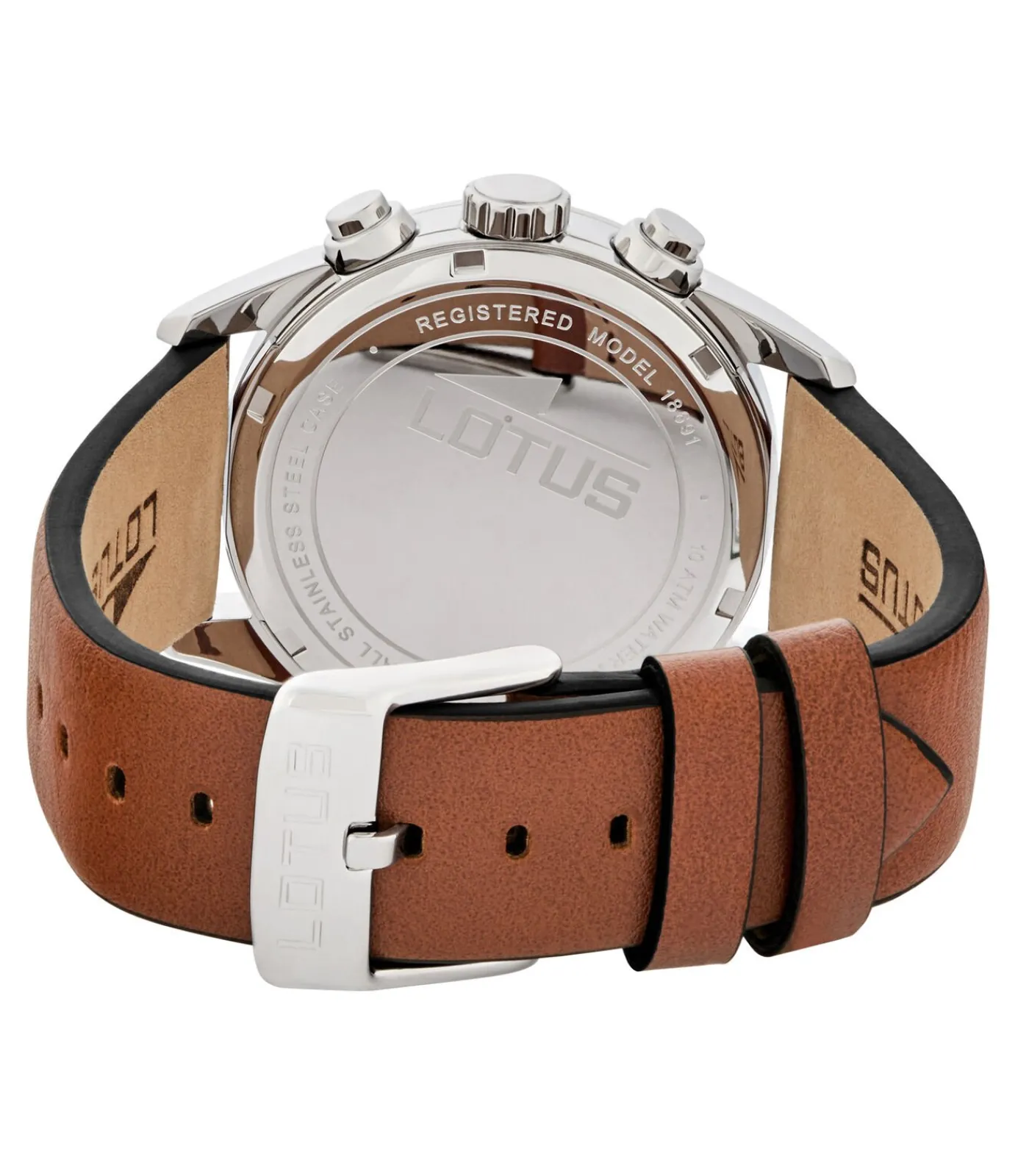 Lotus heren blauw chrono leer horloge armband blue Discount