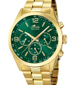 Lotus heren groen 316l roestvrij staal horloge armband green Hot