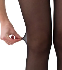 Giulia Love 20den Sheer Jarretelpanty - Zwart - L black Clearance