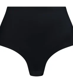 Bye Bra Low Back Midden Taille String | Zwart Xxl black New