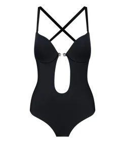 Bye Bra Low Back Sensuele Bodysuit | Zwart Xl black Hot