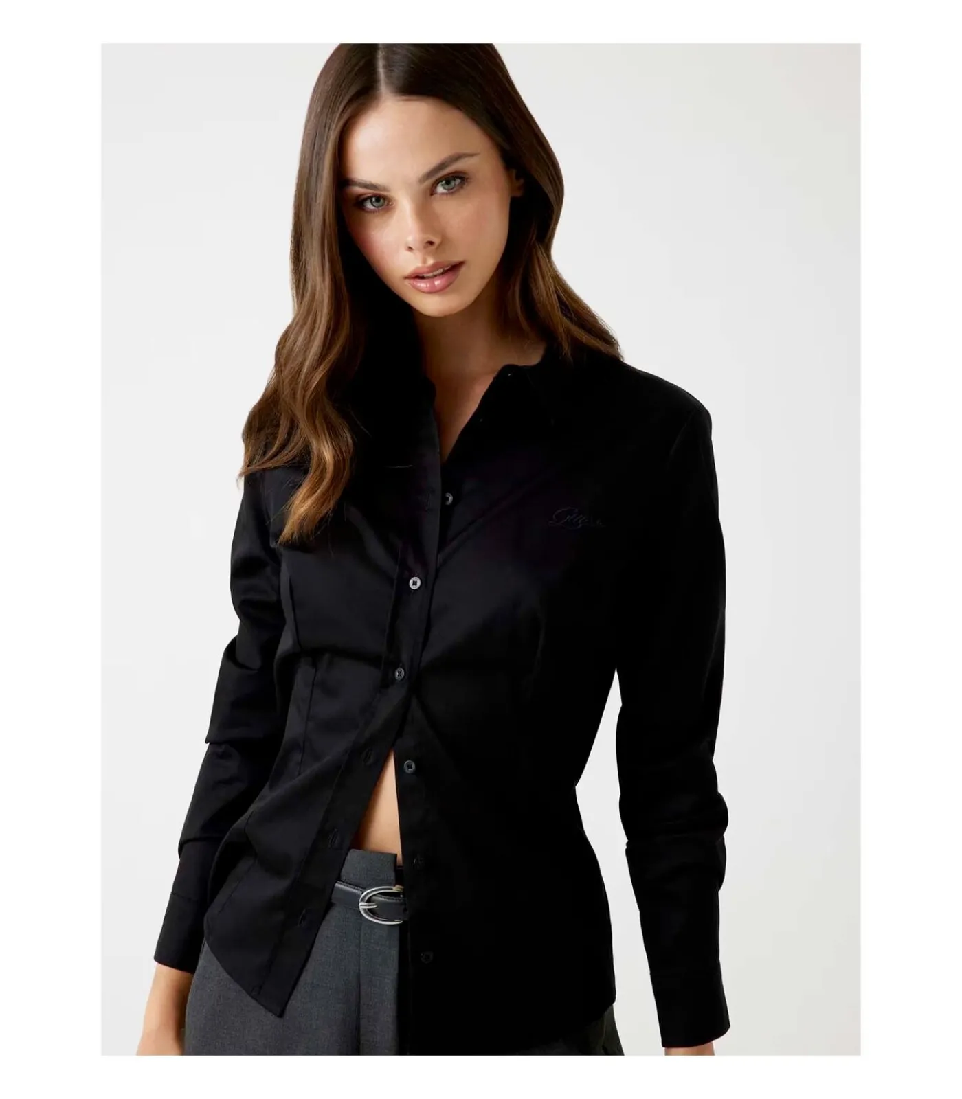 GUESS Ls Cate Shirt black