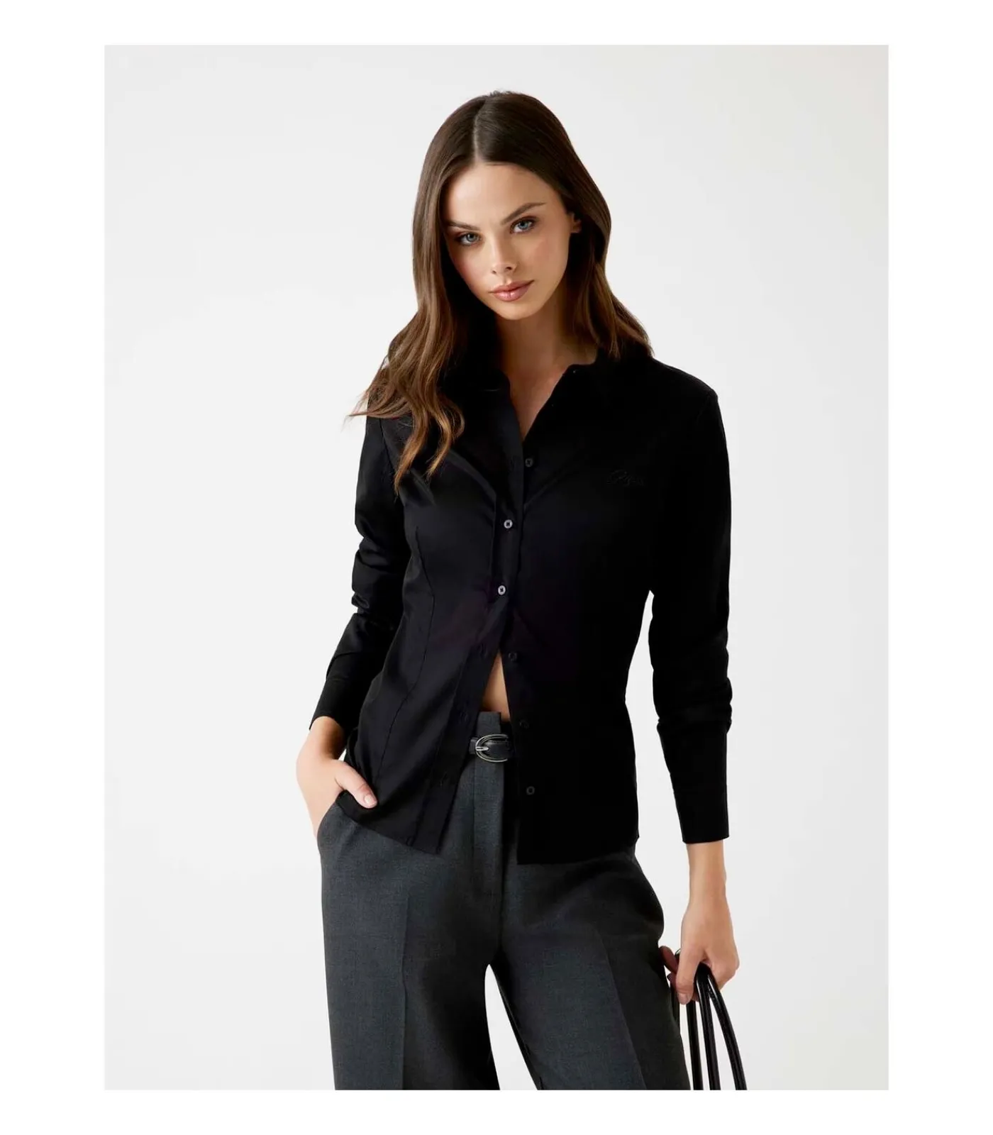 GUESS Ls Cate Shirt black