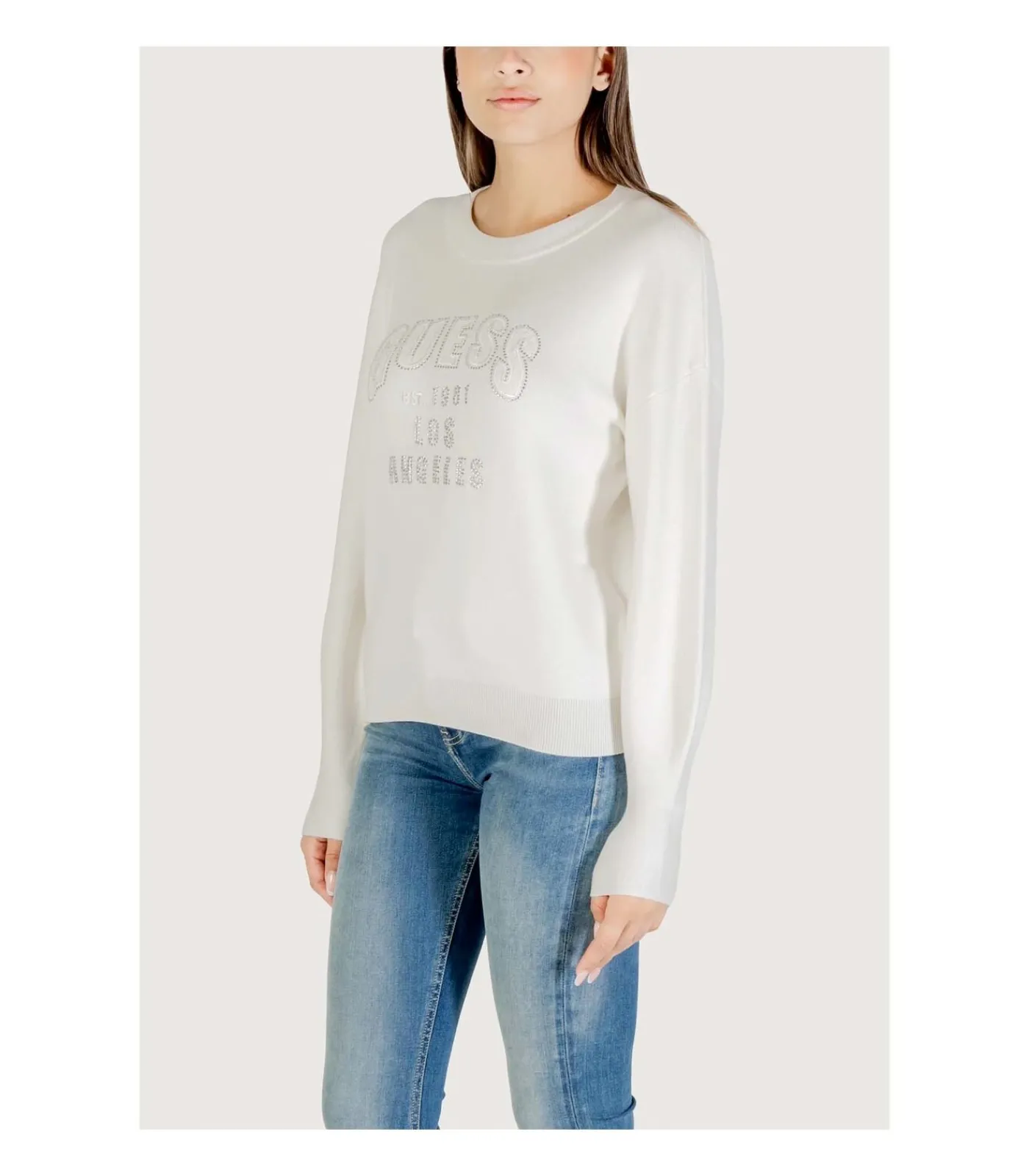GUESS Ls Cn Leighton Logo Swtr white New