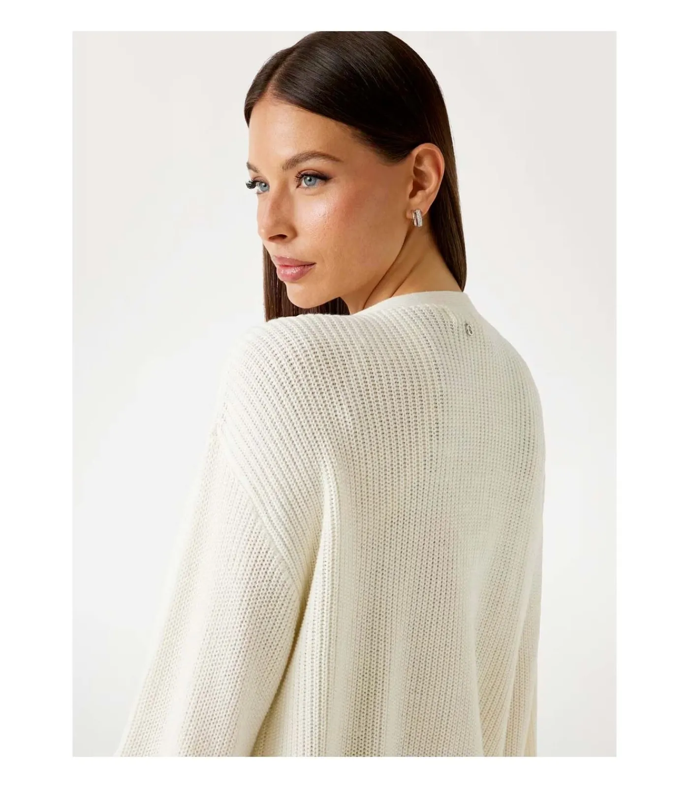 GUESS Ls Vn Jamie Cardi Swtr white Discount
