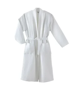 Blanc des Vosges MANOIR Blanc - Badjas unisex katoen white Sale