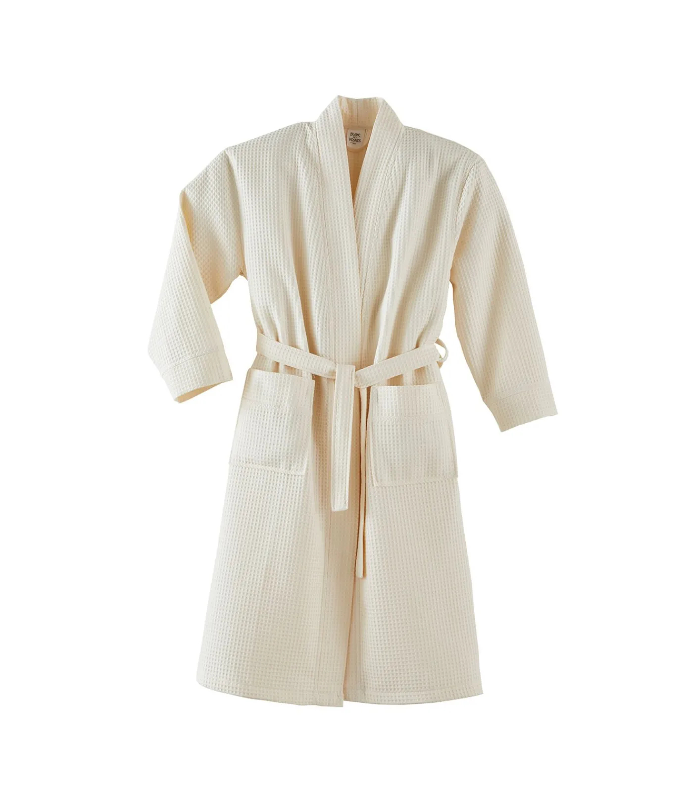 Blanc des Vosges MANOIR Craie - Badjas unisex katoen lightBeige Outlet
