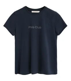 Polo Club Marineblauw T-shirt met korte mouwen en glinsterend -detail navyBlue Online