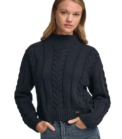Polo Club Marineblauwe trui Serena van grof breisel navyBlue Online