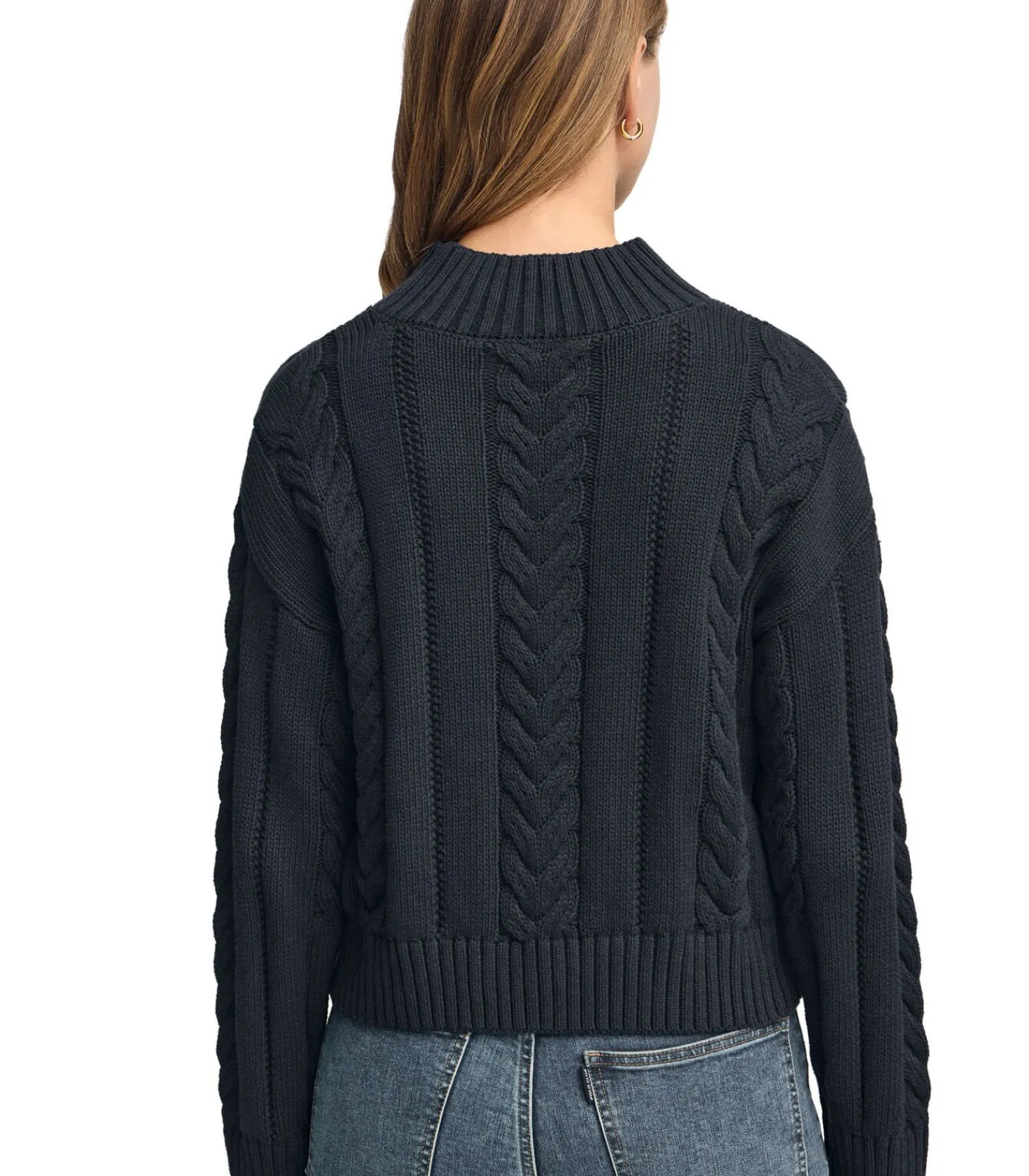 Polo Club Marineblauwe trui Serena van grof breisel navyBlue Online