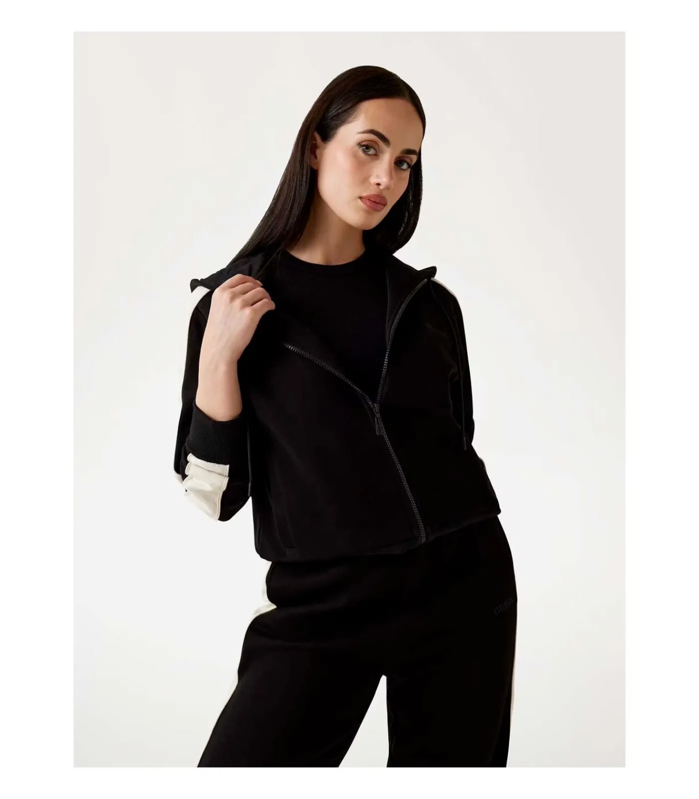 GUESS Maryella Full Zip Sweatshirt black Online