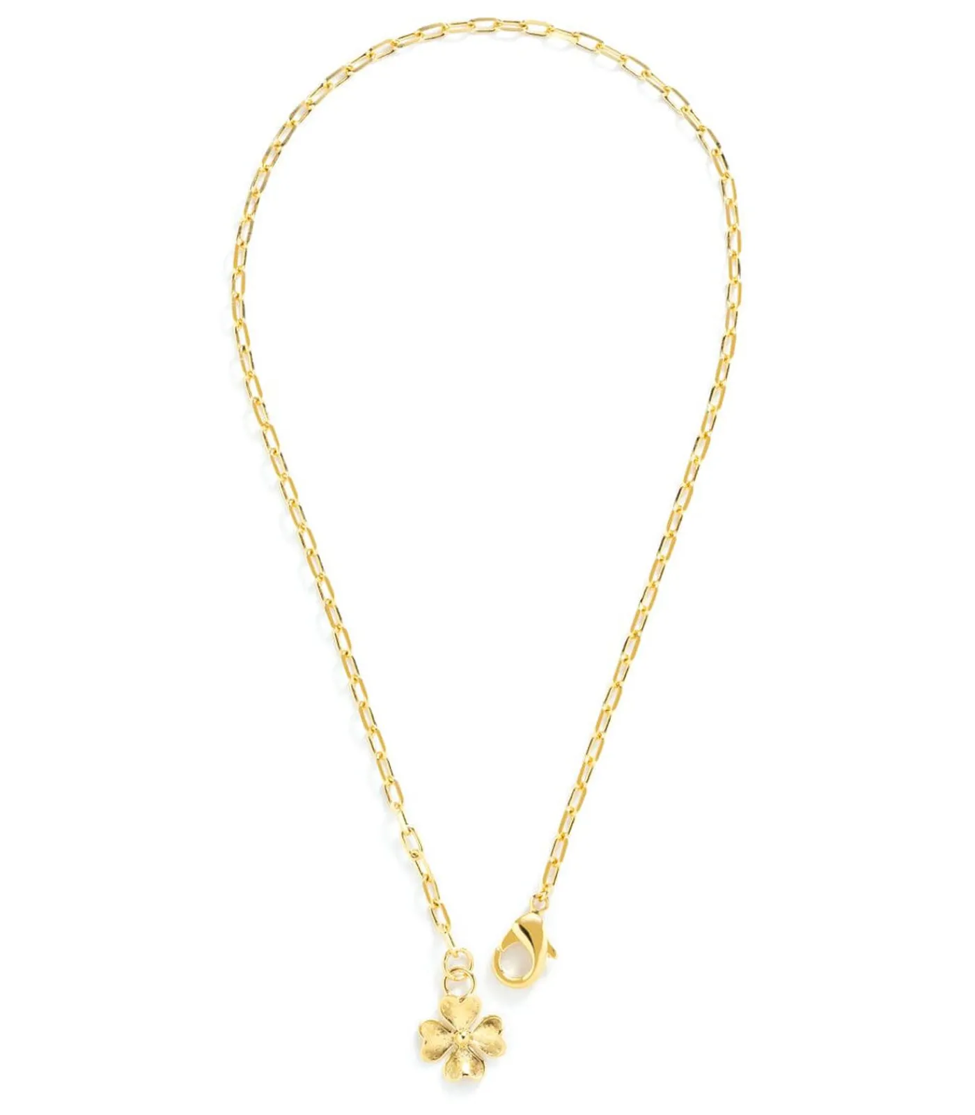 Monsieur Simone Maxi Ketting Léon Goud Klavertje gold New