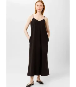 Les Lunes Maxi-jurk “PIIPER Dress Maxi Linen” blackMulticolor Hot