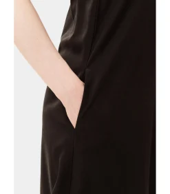 Les Lunes Maxi-jurk “PIIPER Dress Maxi Linen” blackMulticolor Hot