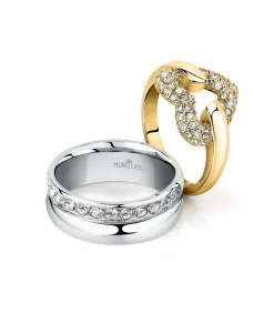 Morellato Messing ring, BAGLIORI kristallen gold Outlet