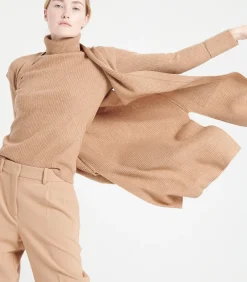 Studio Cashmere8 MIA 6 Lang mouwloos vest - 100% kasjmier camel Online