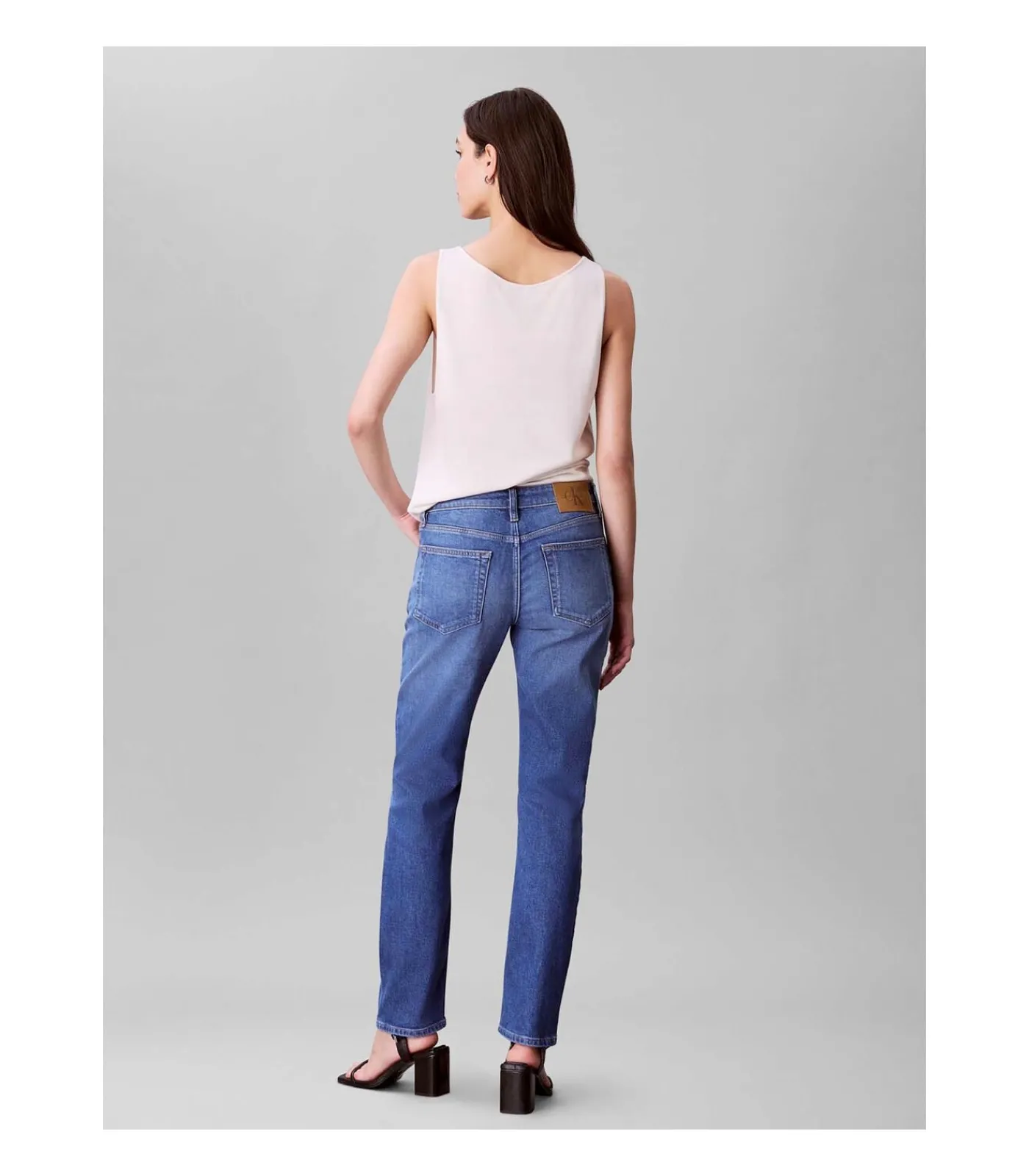 Calvin Klein Jeans Mid Rise Slim Indigo blue Clearance