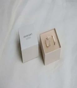 Joidart Middelgrote zilveren oorbellen Lignis fijn silver Outlet