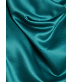Goddiva Midi-jurk “Cowl Neck Back Wing Satin High Low Midi Dress” oliveGreen New