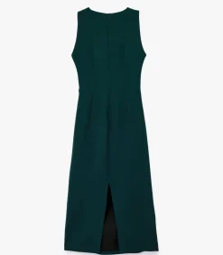 Koton Midi-jurk Drapeerdetails Kreeftstof Mouwloos green Sale