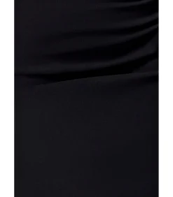 Goddiva Midi-jurk “Halter Neck Puff Hem Mermaid Midaxi Dress” black Discount