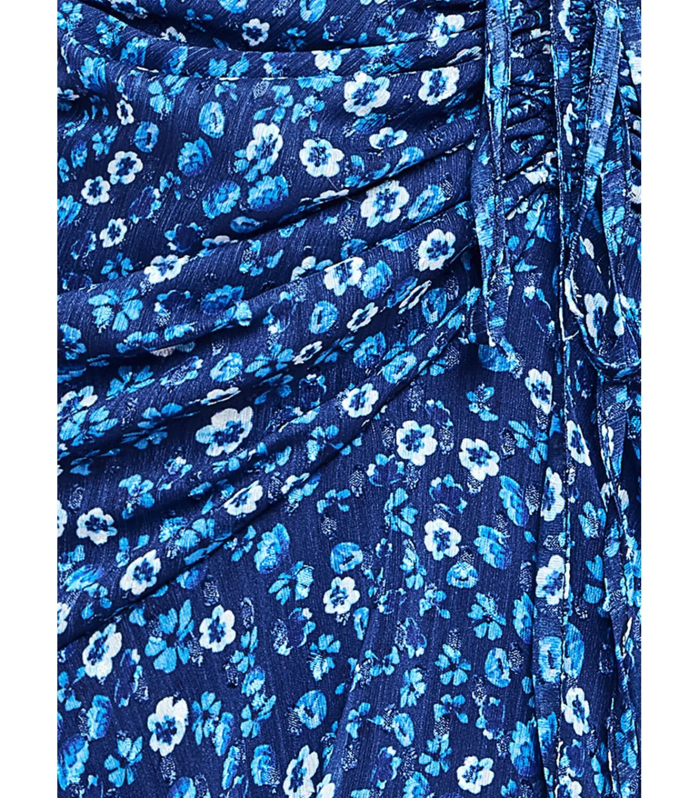 Goddiva Midi-jurk “Printed Wrap High And Low Midaxi Dress” darkBlue Sale