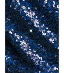 Goddiva Midi-jurk “Sequin Front Split Shirt Dress” darkBlue Discount