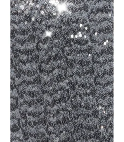 Goddiva Midi-jurk “Sequin Skater Shirt Dress” silver Outlet