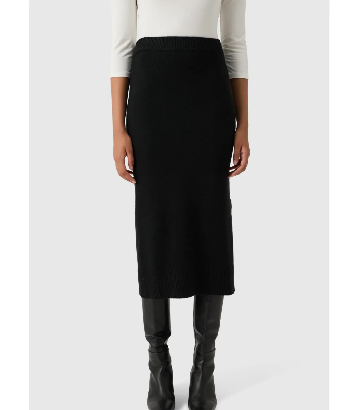Les Lunes Midi-rok “ALMAA” black Online