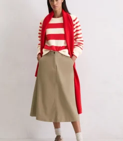 Marc O'Polo Midi-rok A-Vorm brown