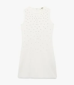 Koton Mini-jurk Mouwloos Strass white Online