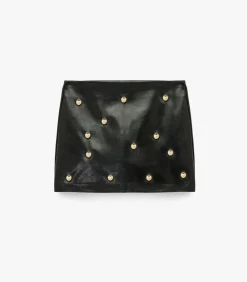Koton Mini-rok Kunstleer Studs black Hot