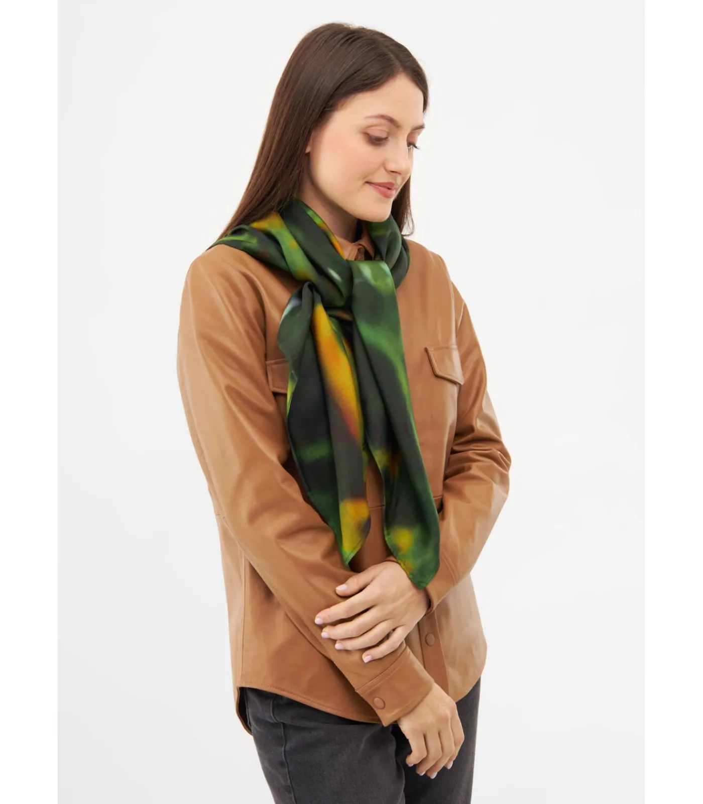 Bolongaro Trevor Modesjaal “BUTTERFLY” darkGreen Discount