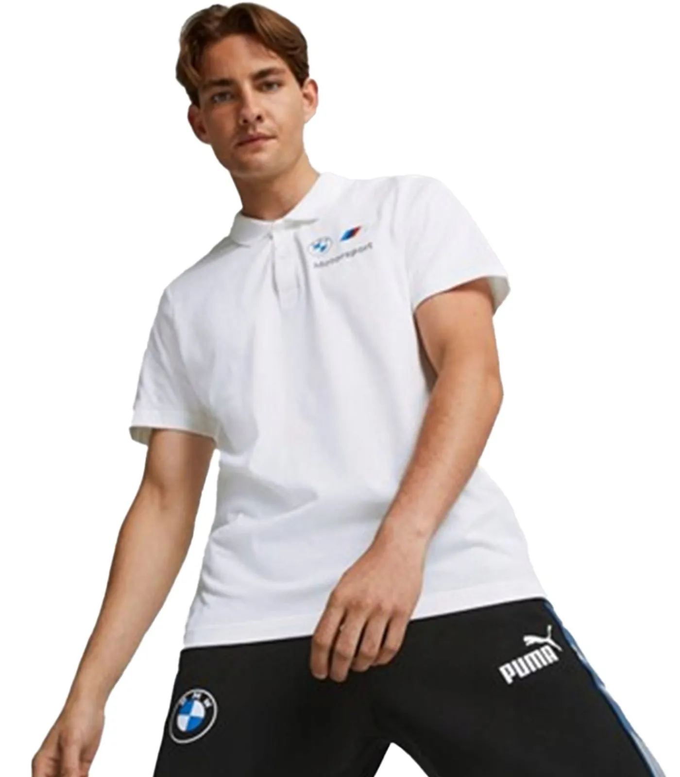 PUMA MOTORSPORT ESSENTIALS - Poloshirt - Wit white Hot