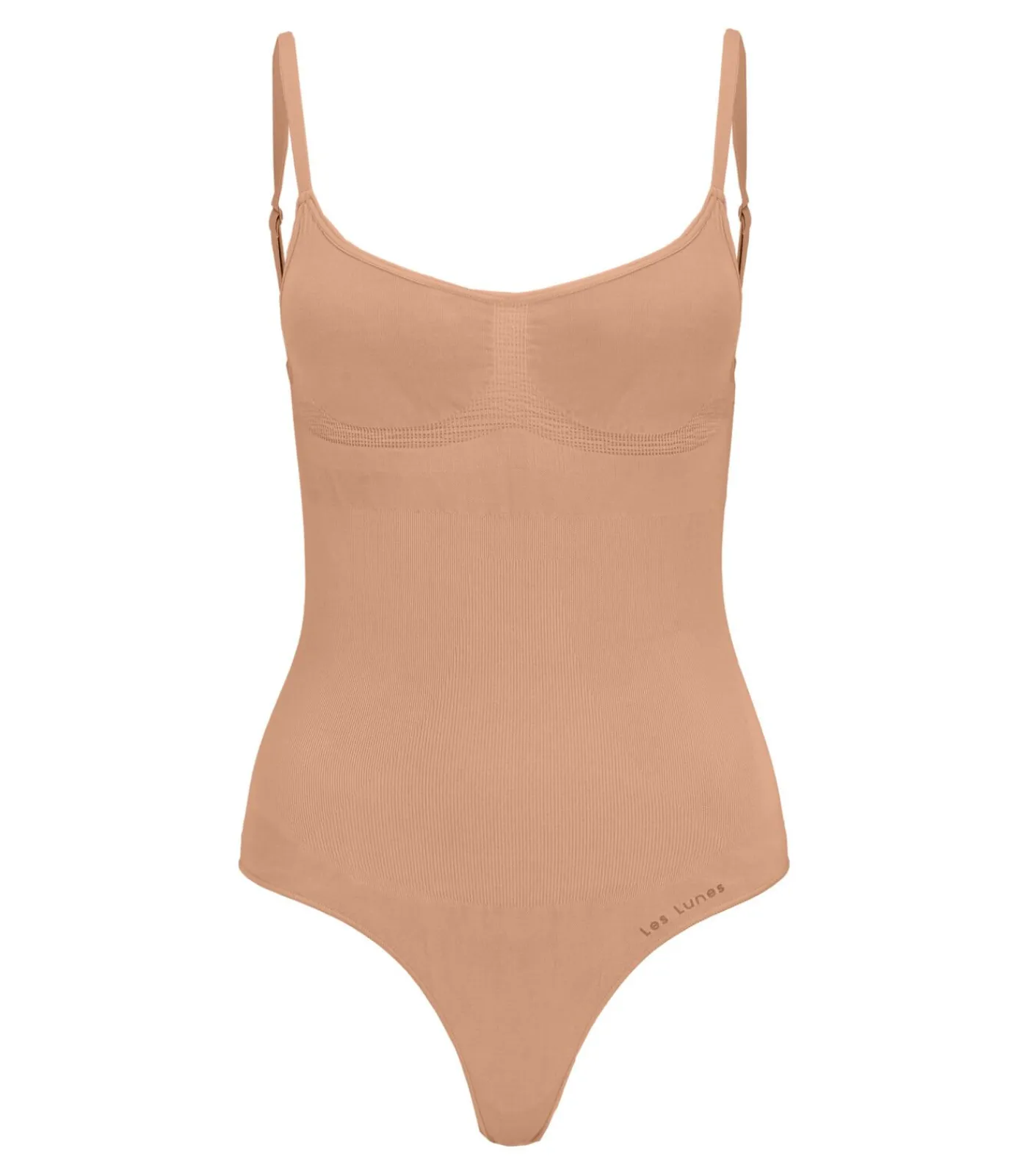 Les Lunes Mouwloos Rompertje “RAYAA Seamless Shapewear Bodysuit” lightBrown Sale