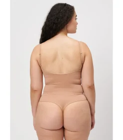 Les Lunes Mouwloos Rompertje “RAYAA Seamless Shapewear Bodysuit” lightBrown Sale