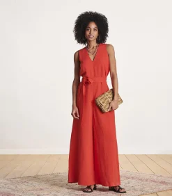 La Fée Maraboutée Mouwloos rood broekpak red Online