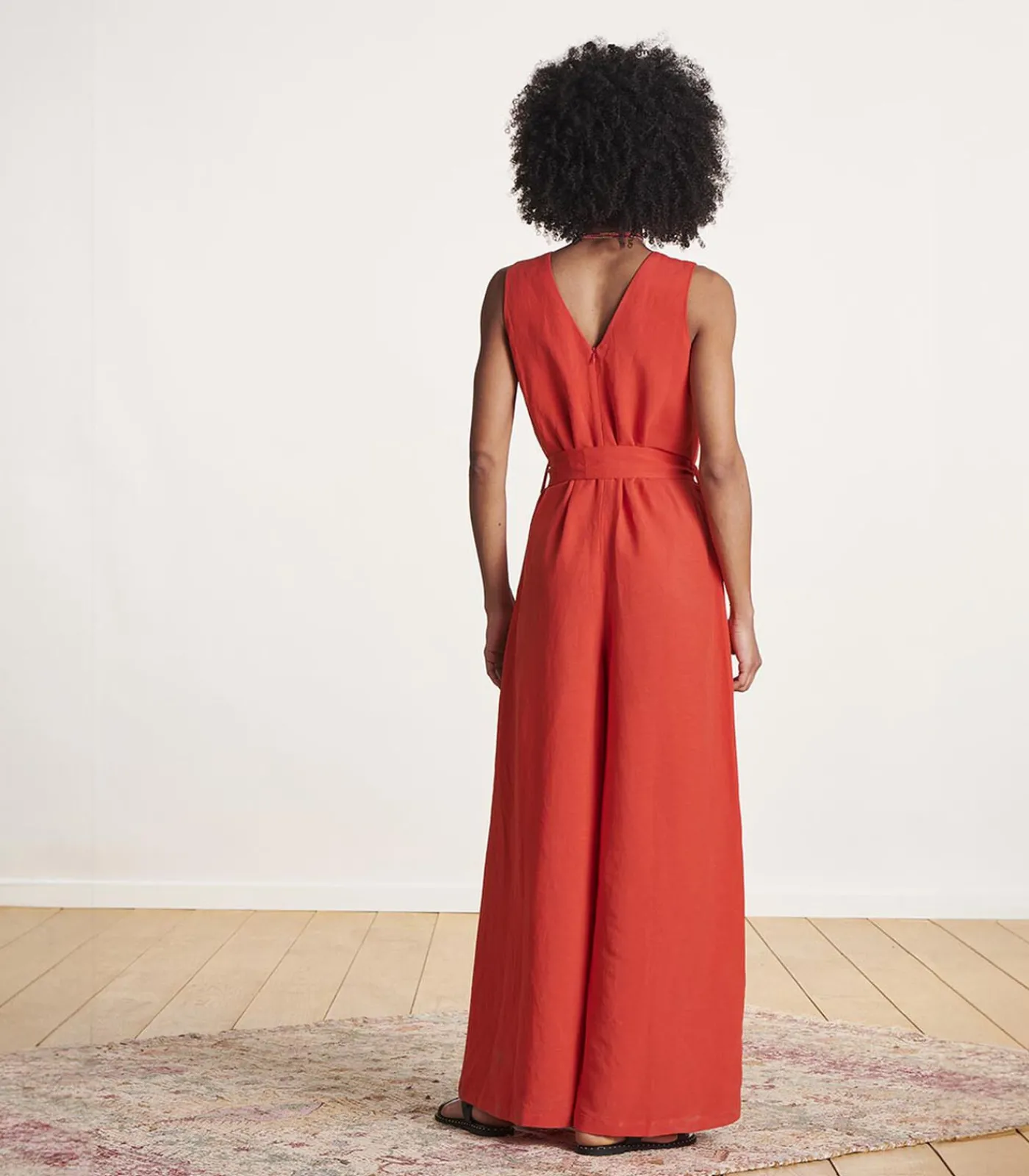 La Fée Maraboutée Mouwloos rood broekpak red Online