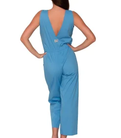 LUNA Mouwloos zomer broekpak GRACE blue Online