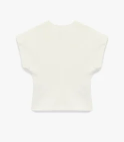 Koton Mouwloze Asymmetrische V-hals Oversized Gilet white Clearance