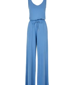 Urban Classics Mouwloze jumpsuit modal grote maten vrouwen blue Discount