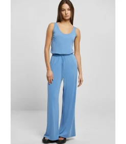 Urban Classics Mouwloze jumpsuit modal grote maten vrouwen blue Discount